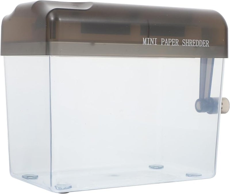 Veemoon Mini Manual Paper Shredder A6 Portable Hand Operated For Home Office Document - Image 1